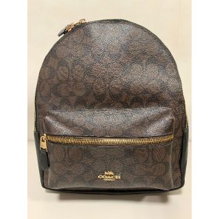 コーチ(COACH)の☆極美品☆ COACH コーチ リュック F32200 焦茶×黒(リュック/バックパック)