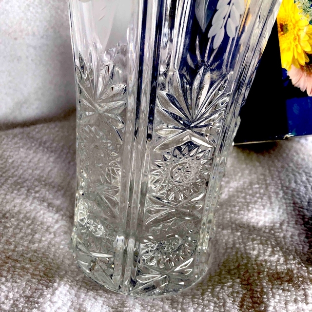 ☆美品 セレブリタ花器/クリスタルガラス花瓶 Made In Slovakia☆の