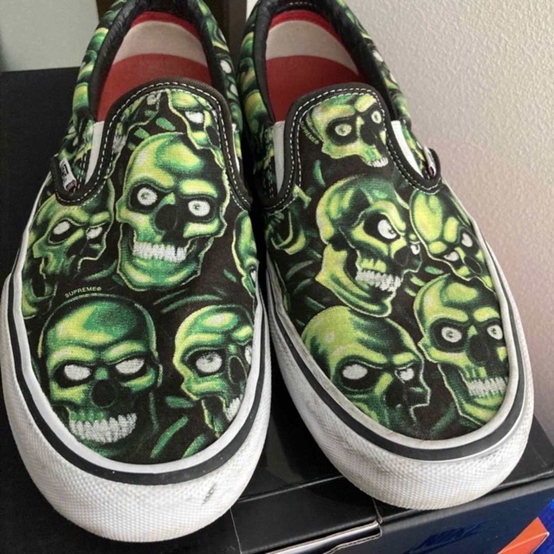 Supreme × Vans Slip-On Skull Pile