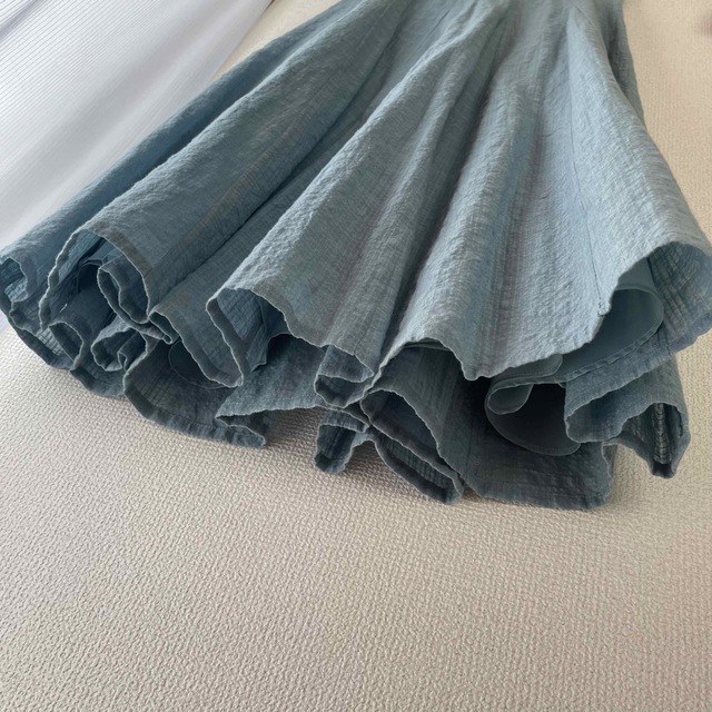 Jocomomola(ホコモモラ)のロングスカート Jocomomola ホコモモラ　麻　リネン  sybilla レディースのスカート(ロングスカート)の商品写真