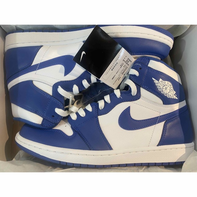 靴/シューズNIKE AIR JORDAN 1 RETRO HI OG STORM BLUE