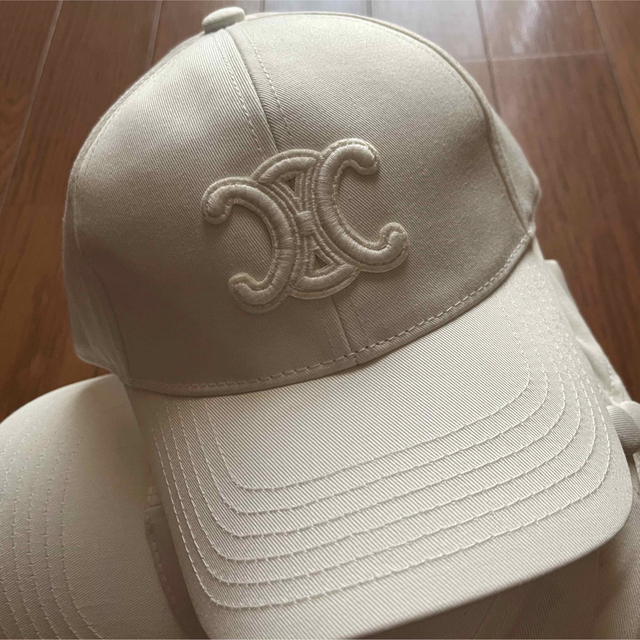 celine - CELINE Triomphe cap ecruセリーヌ トリオンフ キャップの