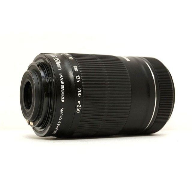 Canon(キヤノン)の●手ブレ内蔵　Canon EF-S 55-250mm F4-5.6 IS STM スマホ/家電/カメラのカメラ(レンズ(ズーム))の商品写真
