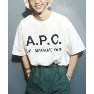 アーペーセー(A.P.C)のAPC アーペーセー EDIFICE コラボ オーバーサイズ ロゴ Tシャツ(Tシャツ/カットソー(半袖/袖なし))