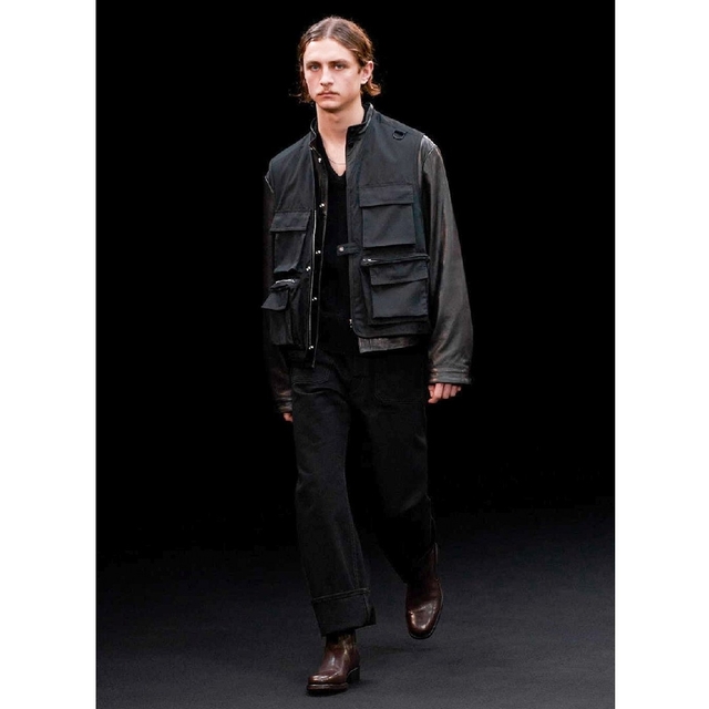 新品未使用】LEMAIRE DENIM SAILOR PANTS【46黒】 超可爱の 19000円