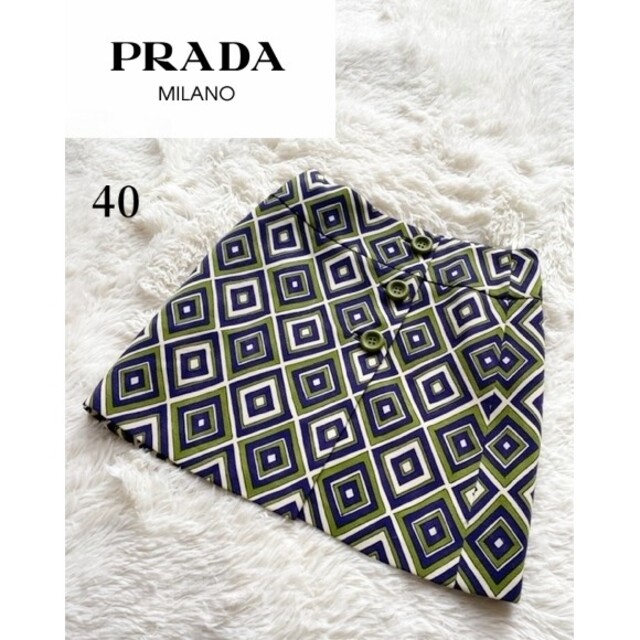 PRADA(プラダ)の【PRADA】プラダ ラップスカート 40 レディースのスカート(ひざ丈スカート)の商品写真