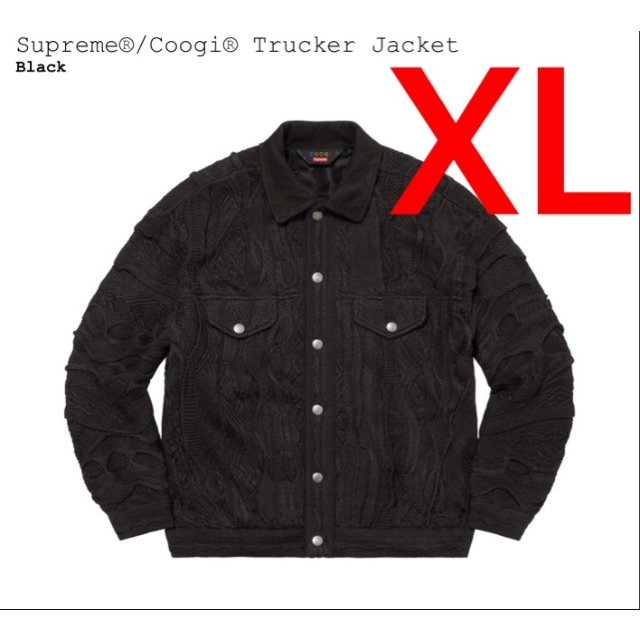 Supreme Coogi Trucker Jacket ブラック XLサイズ