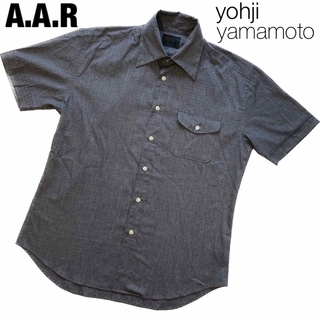 ヨウジヤマモト(Yohji Yamamoto)の【美品】A.A.R yohji yamamoto チェック 半袖 シャツ[L](シャツ)