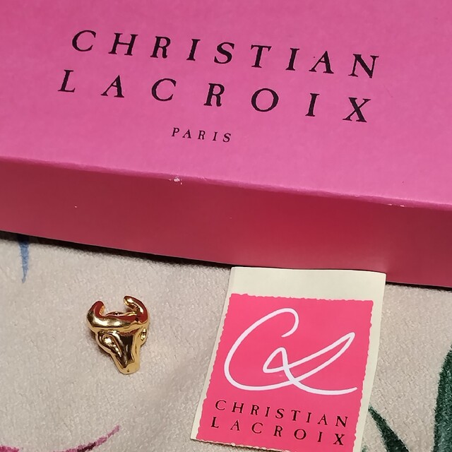 レディース未使用♥新品♥ChristianLacroix♥ブローチ♥バッファロー♥ゴールド