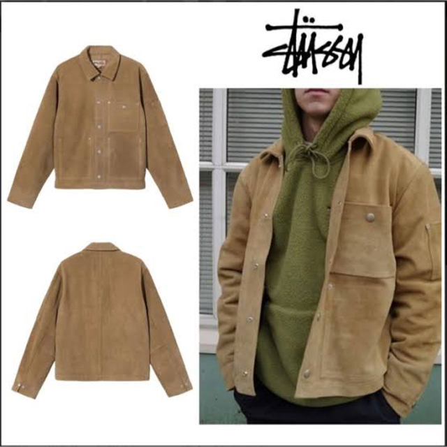 stussy スウェード ジャケット - レザージャケット