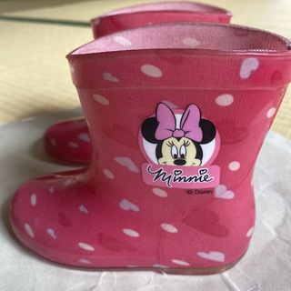 ディズニー(Disney)のミニーちゃん　長靴　レインブーツ　サイズ14.0(長靴/レインシューズ)