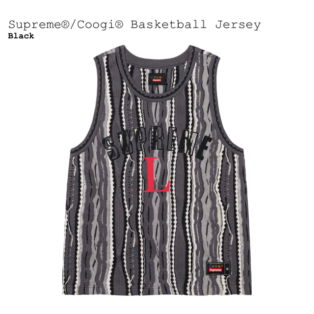 Supreme Coogi basketball Jersey black L | フリマアプリ ラクマ