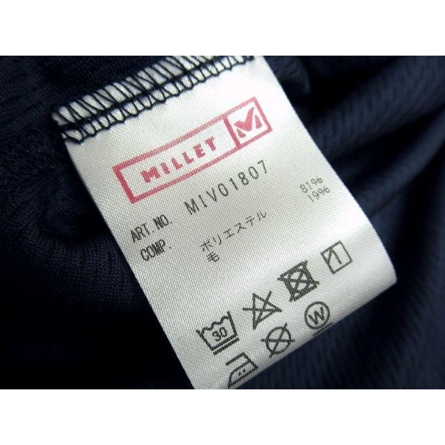 MILLET(ミレー)のXL 新品 ミレー MIV01807 キャスター ウール クルー Tシャツ 紺 スポーツ/アウトドアのアウトドア(その他)の商品写真