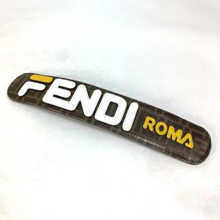 フェンディ(FENDI)のフェンディ FENDI ストラップユー FILA フィラ ズッカ 肩パッド ショルダーストラップ コーティングキャンバス ブラウン 美品(ストラップ/イヤホンジャック)