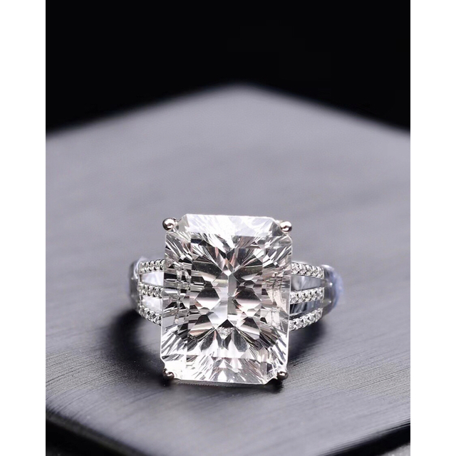 ⭐︎【高級】白水晶 リング s925 6g レディースのアクセサリー(リング(指輪))の商品写真