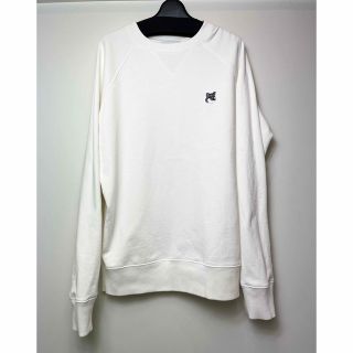 メゾンキツネ(MAISON KITSUNE')のMaison Kitsune メゾンキツネ スウェット ホワイト XS(トレーナー/スウェット)