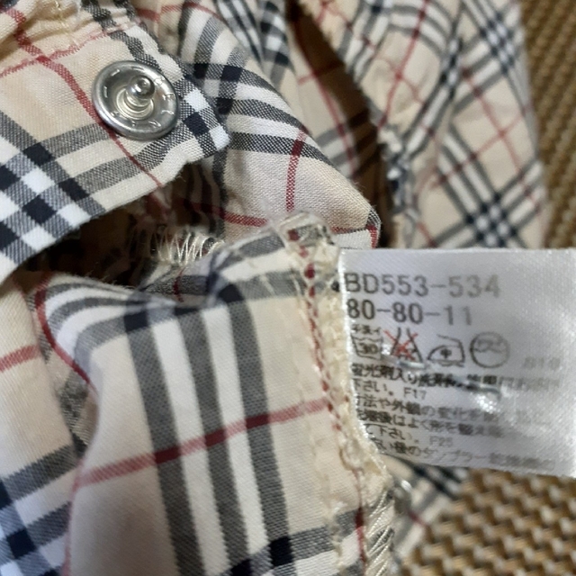 BURBERRY(バーバリー)のBURBERRYバンツ付き80 キッズ/ベビー/マタニティのベビー服(~85cm)(ロンパース)の商品写真