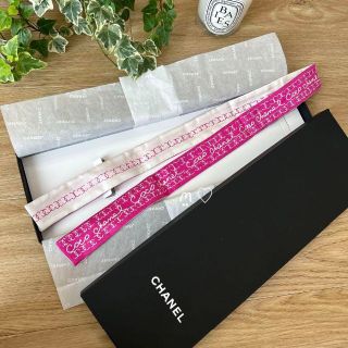 CHANEL - CHANEL シャネル ココマークシルクスカーフ ヘアバンド
