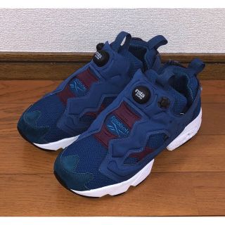 靴/シューズ美品 REEBOK INSTA PUMP FURY HK 25cm 青 白 og - www