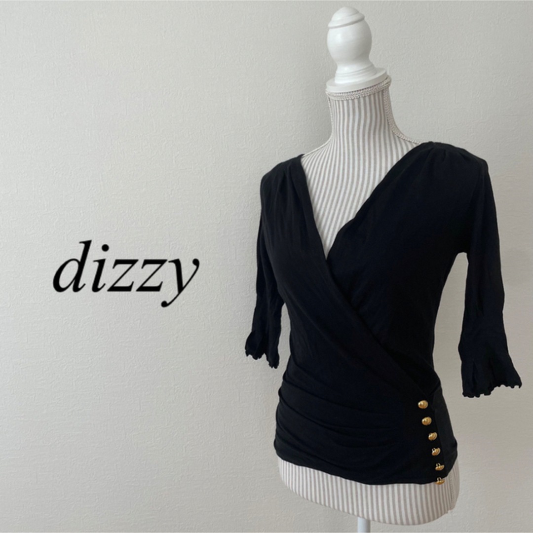 dazzy store(デイジーストア)のdizzy カシュクールカットソー レディースのトップス(カットソー(半袖/袖なし))の商品写真