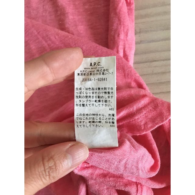 A.P.C - アーペーセー/A.P.C./トップス/Tシャツ/半袖/ピンク/S