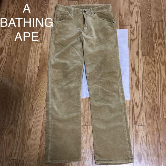 A BATHING APE アベイシングエイプ メンズ コーデュロイ パンツ-