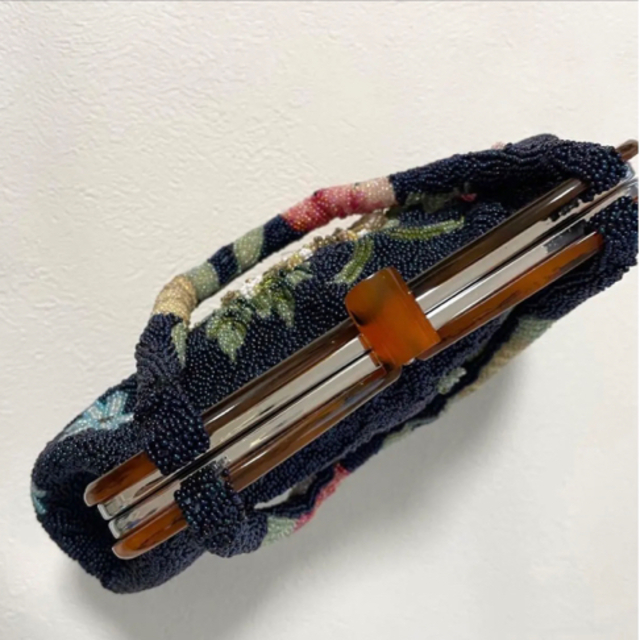 匿名配送・美品】昭和レトロ・大正ロマン オールビーズフラワー 匿名配送・美品】昭和レトロ・大正ロマン オールビーズフラワー
