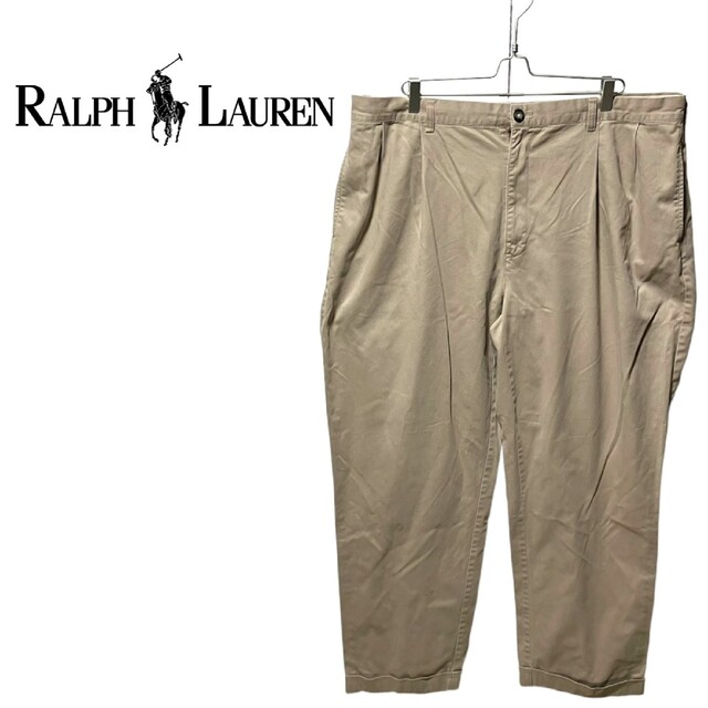 Ralph Lauren(ラルフローレン)の【Ralph Lauren】90's 極太 ツータックチノパン A-726 メンズのパンツ(チノパン)の商品写真