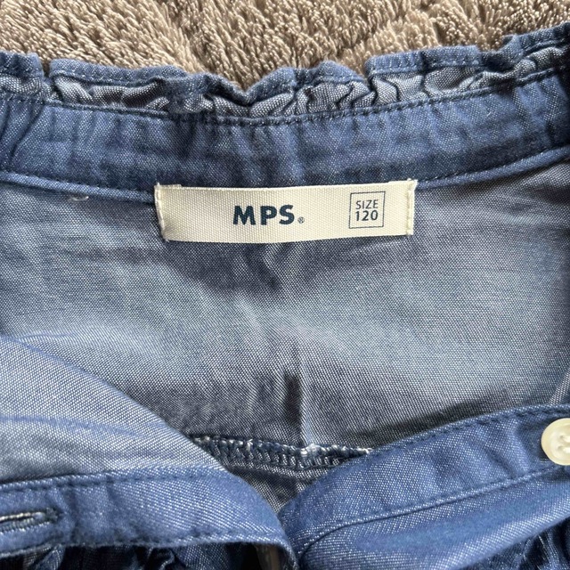 MPS(エムピーエス)のused・女児・長袖シャツ・120㎝ （or 140㎝） キッズ/ベビー/マタニティのキッズ服女の子用(90cm~)(Tシャツ/カットソー)の商品写真