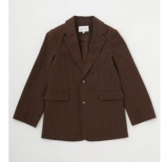 マウジー(moussy)の 【値下げ】MOUSSY DOBBY CHECK JACKET ブラウン(テーラードジャケット)