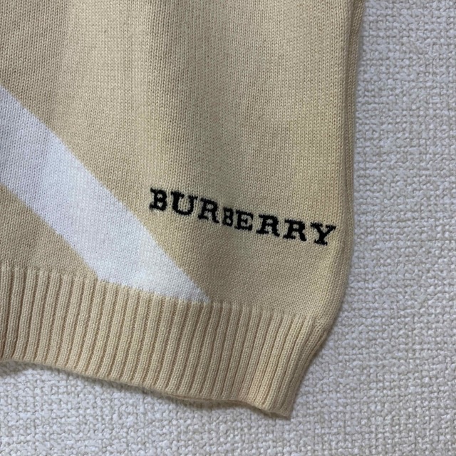BURBERRY - BURBERRY LONDON ニット ベスト タートルネック ベージュ
