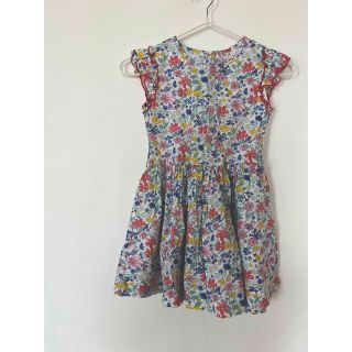 プチバトー(PETIT BATEAU)のプチバトー　　花柄ワンピース　トリコロール(ワンピース)