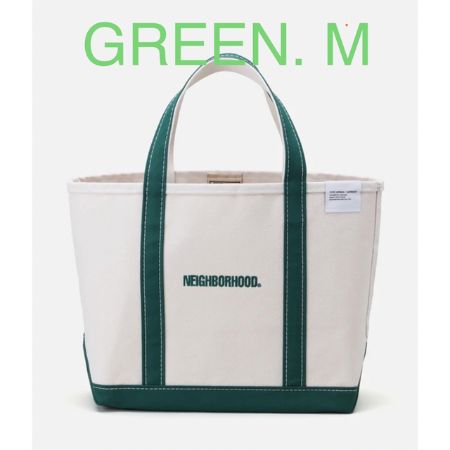 NEIGHBORHOOD(ネイバーフッド)のNEIGHBORHOOD NH X L.L.BEAN . TOTE-M グリーン メンズのバッグ(トートバッグ)の商品写真