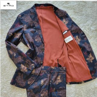 キングサイズ2~3XL】エトロ ペイズリー 3ピース スーツ セットアップ-