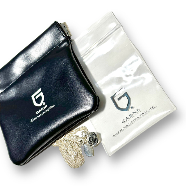 希少品! GARNI ガルニ ネックレス シルバー925 銀 バラ フラワー 花