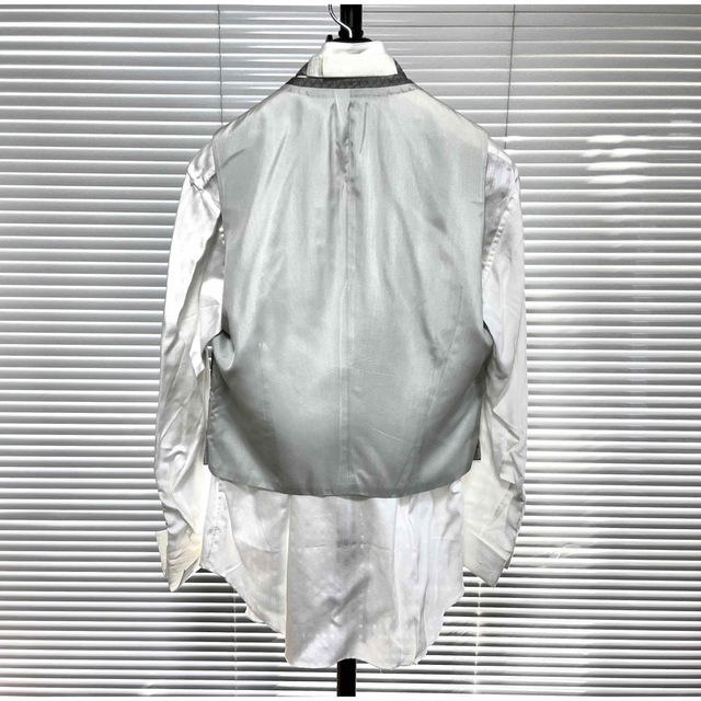 送料込 PERLA Sサイズ タキシード フルセットシルバー メンズのスーツ(セットアップ)の商品写真