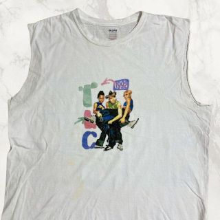 JIA GILDAN ビンテージ   白 TLC　R&B　アーティスト Tシャツ(Tシャツ/カットソー(半袖/袖なし))