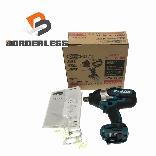 ☆未使用品☆ makita マキタ 18V 充電式インパクトレンチ TW1001DZ 本体のみ 電動工具 ハイパワーBLモーター搭載 70727