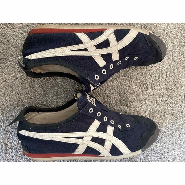 Onitsuka Tiger(オニツカタイガー)のオニツカタイガー　メキシコ66 スリッポン　23.5cm レディース　ネイビー　 レディースの靴/シューズ(スニーカー)の商品写真