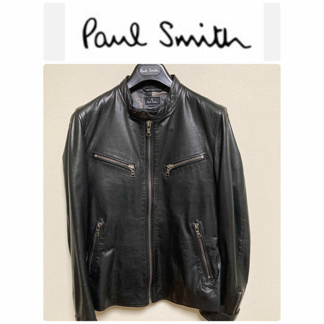 PS Paul Smith ポールスミス ラムレザー シングルライダース