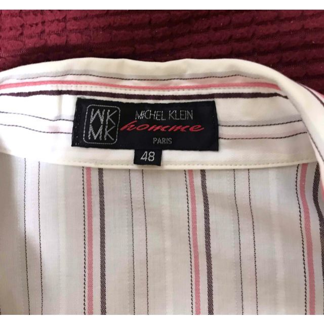 MK MICHEL KLEIN homme(エムケーミッシェルクランオム)のMKオム ミッシェルクラン ストライプシャツ 48サイズ メンズのトップス(シャツ)の商品写真