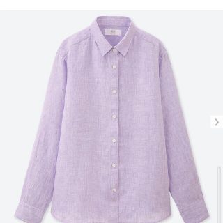 ユニクロ(UNIQLO)のUNIQLOフレンチリネンシャツ（XL）(シャツ/ブラウス(長袖/七分))