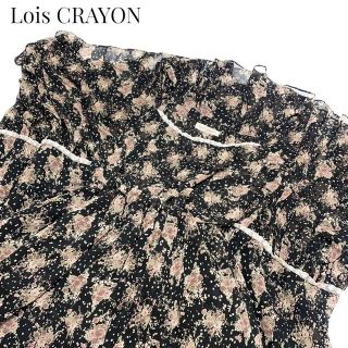 ロイスクレヨン(Lois CRAYON)のLois CRAYON 花柄シフォンロングワンピース　ロイスクレヨン(ロングワンピース/マキシワンピース)