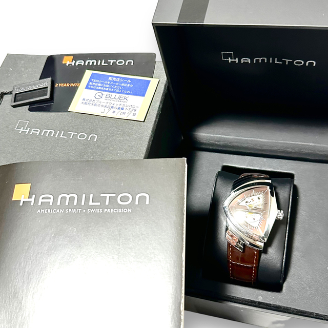 人気品！ HAMILTON ベンチュラ オートマチック H245150 純正茶革