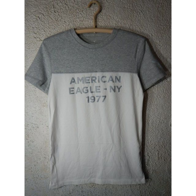 American Eagle(アメリカンイーグル)のo6337　アメリカン　イーグル　半袖　切り替え　デザイン　tシャツ メンズのトップス(Tシャツ/カットソー(半袖/袖なし))の商品写真