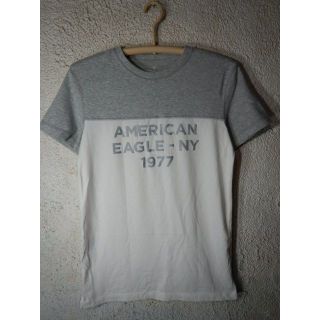 アメリカンイーグル(American Eagle)のo6337　アメリカン　イーグル　半袖　切り替え　デザイン　tシャツ(Tシャツ/カットソー(半袖/袖なし))