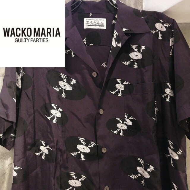 ワコマリア Wacko Maria レコード柄 シャツ サイズL アロハ - シャツ