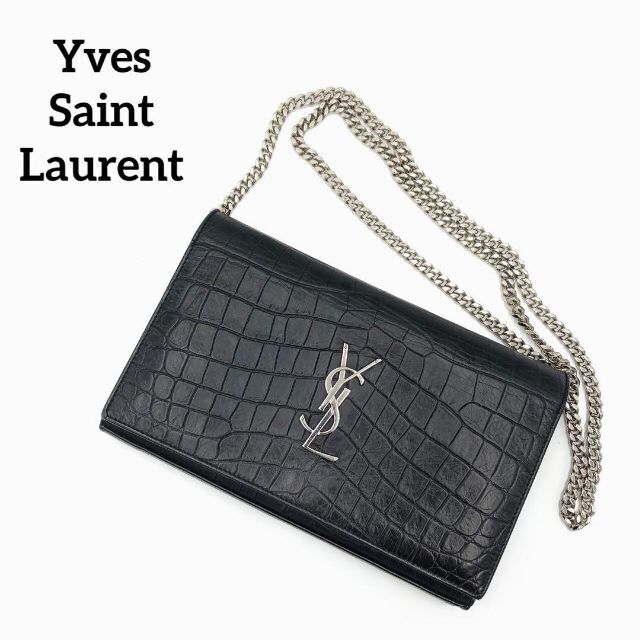 Yves Saint Laurent(イヴサンローラン)の『Yves SaintLaurent』サンローラン型押しチェーンショルダーバッグ レディースのバッグ(ショルダーバッグ)の商品写真