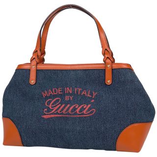 グッチ(Gucci)のグッチ ロゴ トートバッグ レディース 【中古】(ハンドバッグ)