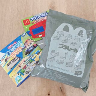 マクドナルド(マクドナルド)の【ハッピーセット】つばさ＆洗車機セット・スペシャルDVD・遊べるシート(非売品)(電車のおもちゃ/車)